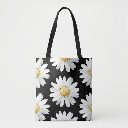 Tote Bag Yellow Dotted Daisy's (Devant)