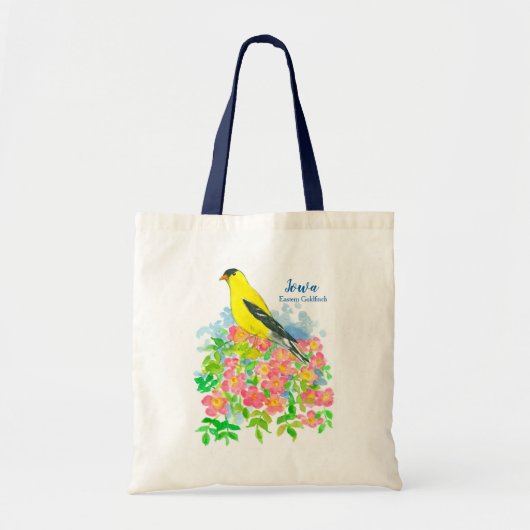 Tote Bag Yellow Goldfinch State Bird of Iowa Grocery (Devant)