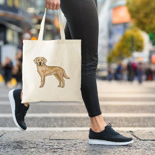 Tote Bag Yellow Labrador Retriever adorable dessin de chien