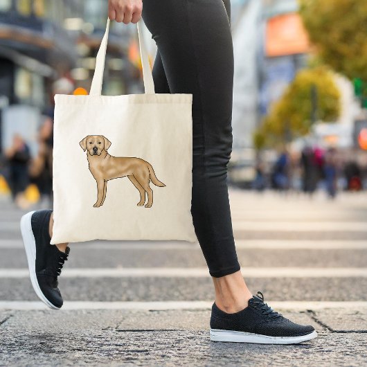 Tote Bag Yellow Labrador Retriever adorable dessin de chien