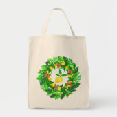 Tote Bag Yellow Lemon Wreath  (Devant)