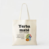 Tote Bag YERBA MATE Définition (Devant)