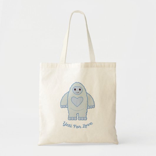 Tote Bag Yeti pour l'amour (Devant)