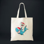 Tote Bag Yeti To Party Shark Santa Chapeau de Noël Pajama X<br><div class="desc">Yeti To Party Shark Santa Chapeau de Noël Pajama Cadeau de Noël</div>