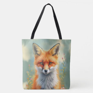 Tote Bag Yeux frappants d'un renard roux rusé  