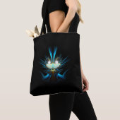Tote Bag Yeux lumineux bleu brillant Créature (De près)