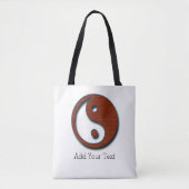 Tote Bag Yin Yang par Shirley Taylor (Devant)