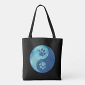 Tote Bag Yin Yang Paw Blue (Dos)