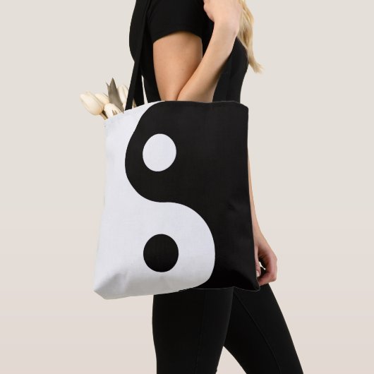 Tote Bag Ying Yang dualités Fourre-tout (De près)