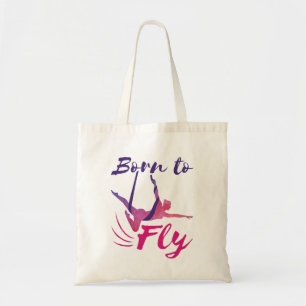 Tote Bag Yoga Aérien soies Né pour voler