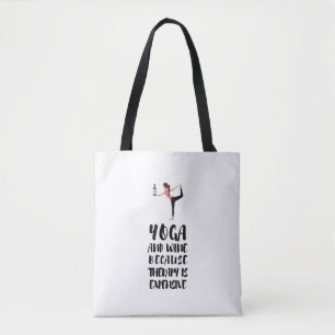 Tote Bag Yoga et vin