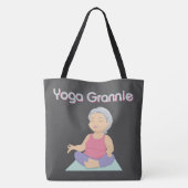 TOTE BAG YOGA GRANNIE (Dos)
