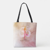 Tote Bag YOGA Instructeur d'aquarelle méditation Pose Om SI (Dos)