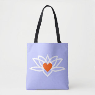 Tote Bag Yoga Lotus Heart