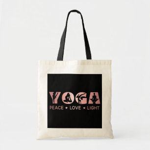 Tote Bag Yoga - Peace Love Light