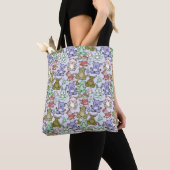 Tote Bag Yoga poses pattern | Yoga seamless pattern 60 (De près)