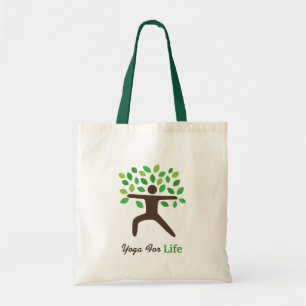 Tote Bag Yoga Pour La Vie, Pose Du Guerrier, Arbre