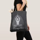 Tote Bag Yoga Studio Instructeur Méditation Pose Bodhi Leaf (De près)