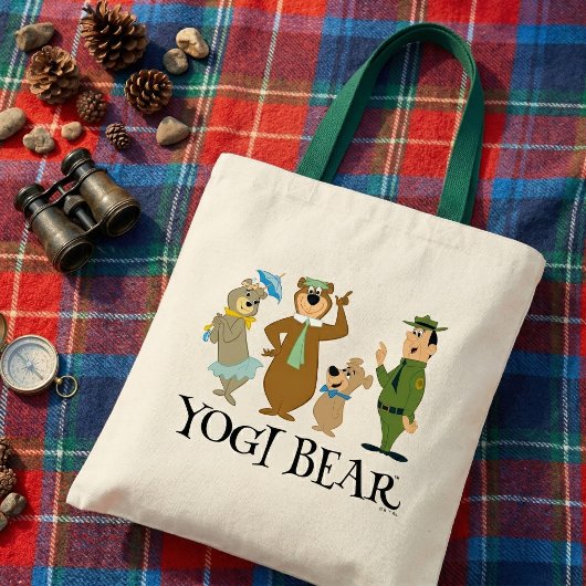 Tote Bag Yogi l'ours et ses amis pose classique