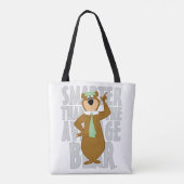Tote Bag Yogi "Plus Intelligent Que L'Ours Moyen" (Dos)