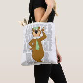Tote Bag Yogi "Plus Intelligent Que L'Ours Moyen" (De près)