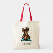 Tote Bag Yorkie Beach Babe (Dos)