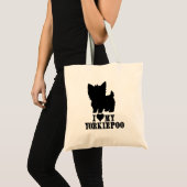 Tote Bag Yorkie Poo - J'aime My Yorkie Poo (Devant (produit))