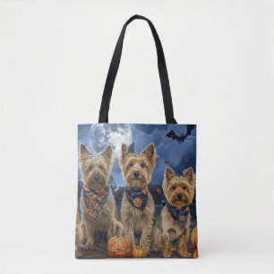 Tote Bag Yorkipoo Halloween Éffrayant