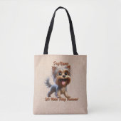 Tote Bag Yorkshire Terrier - Ajouter le nom du chien, modif (Devant)