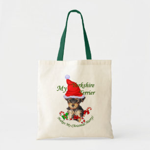 Tote Bag Yorkshire Terrier Christmas Gifts
