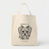 Tote Bag Yorkshire Terrier Portrait (Devant)