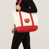 Tote Bag Yorkshire Terrier Saint-Valentin (Devant (produit))