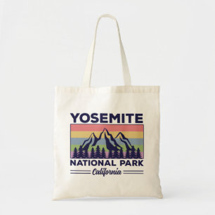Tote Bag Yosemite National Park California Retro Randonnée