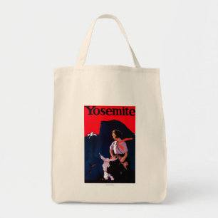 Tote Bag Yosemite Poster Vintage Yosemite, CA
