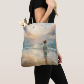 Tote Bag Young Boy on Beach (De près)