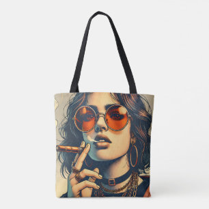Tote Bag Young Sassy Women Print