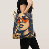 Tote Bag Young Sassy Women Print (De près)
