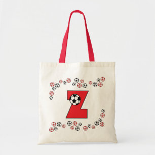 Tote Bag Z dans le monogramme rouge Fourre-tout du football
