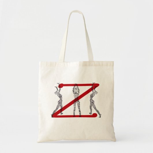 Tote Bag Z rouge Fourre-tout (Devant)