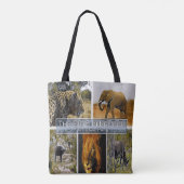 Tote Bag ZA * AFRIQUE DU SUD - LE GROS 5 à KRUGER N. P. (Dos)
