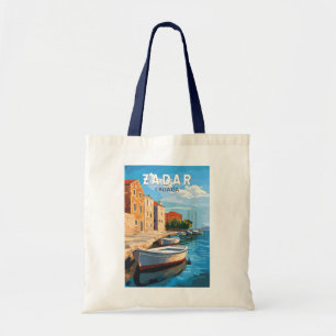 Tote Bag Zadar Croatie Travel Art Vintage