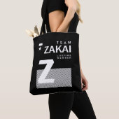 Tote Bag Zakai Nom personnalisé Anniversaire (De près)