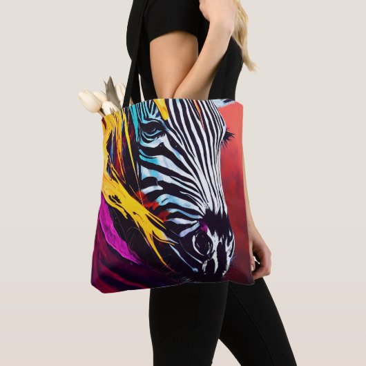 Tote Bag Zebra Animal Discovery Aventure Nature Planète (De près)