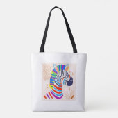 Tote Bag "Zebra avec rainbow Stripes Design Bag - Bold & Co (Dos)