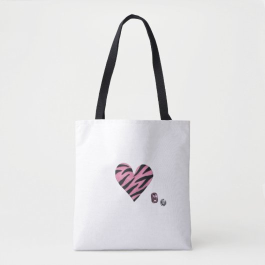 Tote Bag Zebra-heart (Devant)