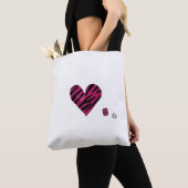 Tote Bag Zebra-heart (De près)