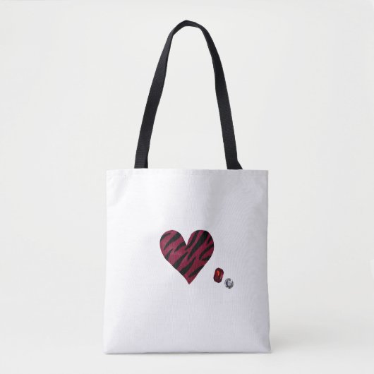 Tote Bag Zebra-heart (Devant)