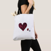 Tote Bag Zebra-heart (De près)