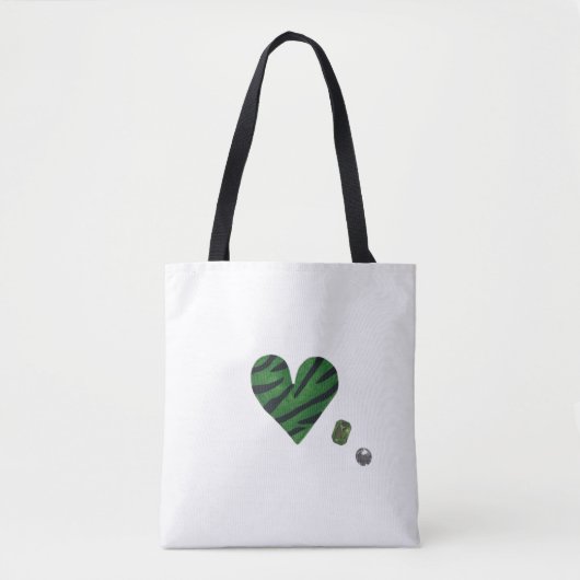 Tote Bag Zebra-heart (Devant)