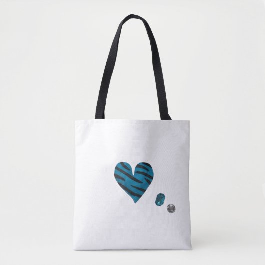 Tote Bag Zebra-heart (Devant)
